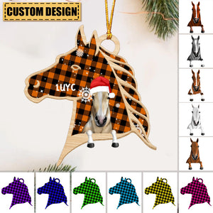 Personalied Horse Hanging Christmas Ornament