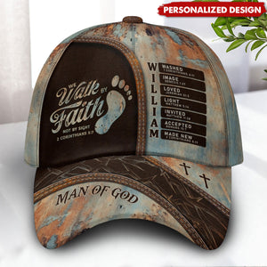 We Walk By Faith Not By Sight-Personalized Classic Cap