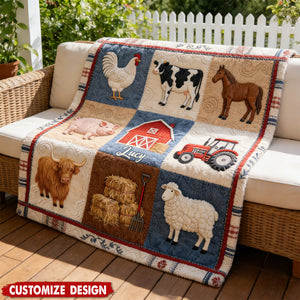 Farm Life - Personalized Farmer Blanket