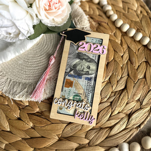 Personalized Graduation Money Holder - Graduation Gift with Tassel