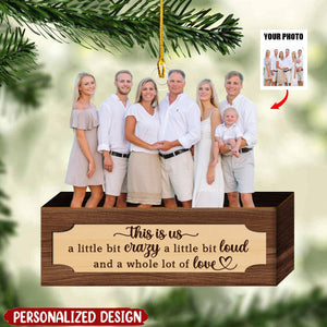 2024 New Release Happy Family In Box Personalized Wooden Ornament-Christmas Gift