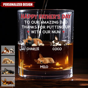 Putting Up With-Personalized Whiskey Glass