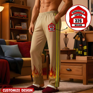 Personalized Firefighter Pajama Pants Gifts For Firefighters