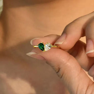 For Love - Custom Heart Birthstone Ring