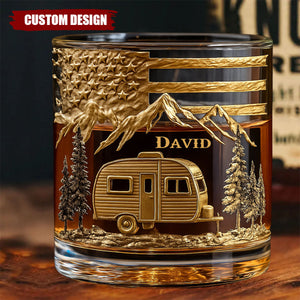 Campfire & Whiskey - Personalized Camping Whiskey Decanter Set