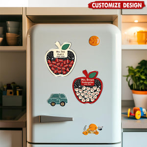 Personalized Teacher Apple Magnet-Teacher Gifts