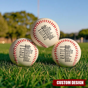 You Are...Personalized Christian Baseball, Religious Gift
