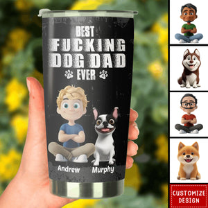 Best Dad Ever - Personalized Stainless Steel Tumbler-Gift for Dad