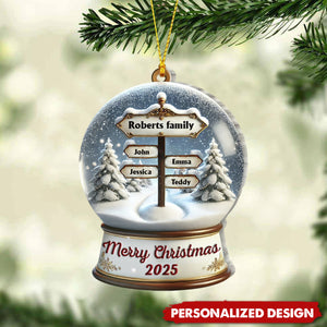 Merry Christmas-Personalized Family Ornament