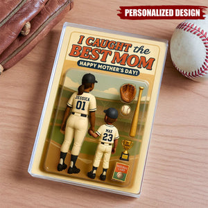 We Caught the Best Mom Baseball-Personalized Acrylic Plaque-Mother's Day Gift