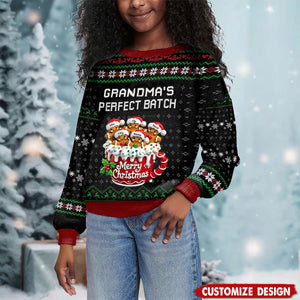 Celebrate the Holiday Season - Personalized Ugly Sweatshirt - Gift for Grandparents