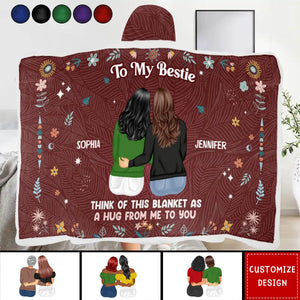 As A Hug From Me To You - Personalized Wearable Hooded Blanket
