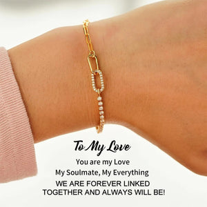 For My Love - Double Link Circle Bracelet