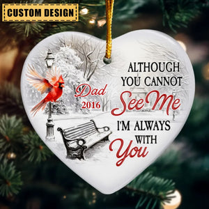 We're Always With You - Personalized Ceramic Ornament