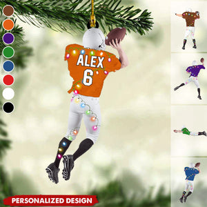 2024 New Release Back American Football Player - Personalized Christmas Ornament- Gift For Football Players