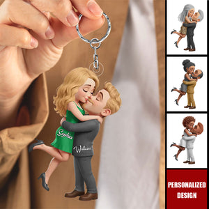 Personalized Anniversary Wedding Keychain Gifts For Husband And Wife