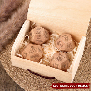 Personalized Date Night Dice - Date Night Gifts, Date Night Ideas, Custom Anniversary Gifts, Gift for Couples