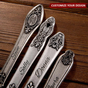 Personalised Vintage Flora Pattern Name Seam Ripper Tools for Sewing Crafting Thread Removing