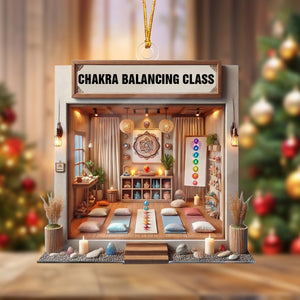 Chakra Balancing Class Ornament-Meditation Christmas Ornament
