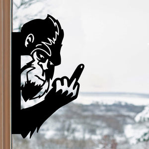 Peek-a-Boo Flipping Off Bigfoot Finger Decor Decal – Flipping the Bird Edition - Bigfoot Says Your