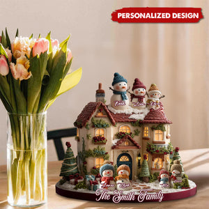 Christmas Time - Personalized Family Custom Shaped Acrylic Plaque