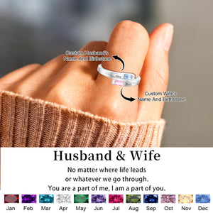 Personalized Double Baguette Bypass Ring