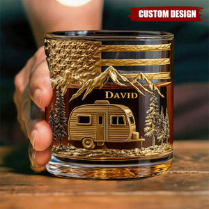 Campfire & Whiskey - Personalized Camping Whiskey Decanter Set