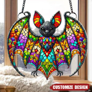 Exquisite Bat Acrylic Suncatcher Ornament - Personalized Gifts For Halloween
