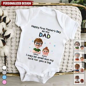 First Father Day With Baby-Personalized Baby Onesie