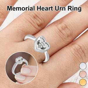 Personalized Heart Urn Ring-Gift For Family