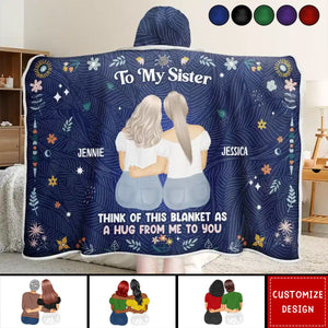 As A Hug From Me To You - Personalized Wearable Hooded Blanket