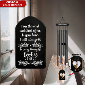 In The Loving Memory Custom Photo Wind Chimes Personalized Gifts For Pet Lover