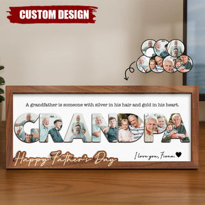 Dad You Are The World Personalized 2-Layered Wooden Plaque - Father's Day Gift For Dad, Grandpa