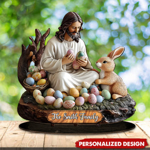He Is Risen-Personalized Christian Big Freestanding