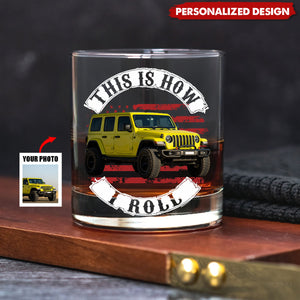 Personalized Upload Vehicle Photo Whiskey Glass-Gift For Car Lover