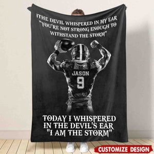 Personalized American Football Blanket, Gift For American Football Players,Lovers