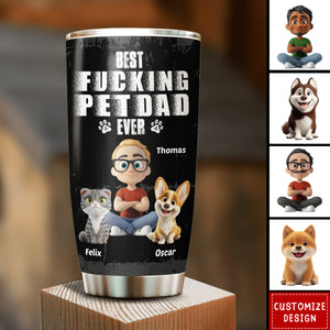 Best Dad Ever - Personalized Stainless Steel Tumbler-Gift for Dad