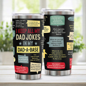Gift for Dad - Stainless Steel Tumbler 20Oz - Dad Joke Birthday Gift for Dad Men Gift - Fathers Day Gift