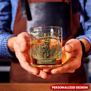 Lineman Legacy Glass-Personalized Lineman Whiskey Glass