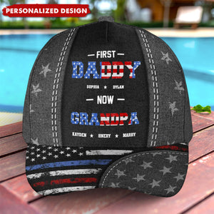 First Dad Now Papa-Personalized Classic Cap