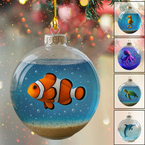 Ocean Whisper Christmas Ornament