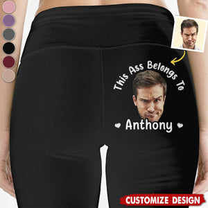 Belongs To Me And Me Only - Personalized Women Leggings - Gift For Wife, Anniversary