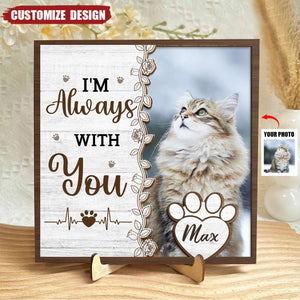 Missing You Is A Heartache - Personalized Wooden Photo Plaque