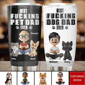 Best Dad Ever - Personalized Stainless Steel Tumbler-Gift for Dad