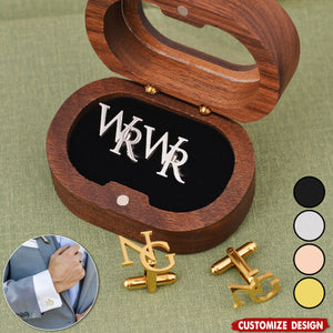 Personalized Name Cufflinks/Initial Cuff Links/Groomsmen Cufflinks