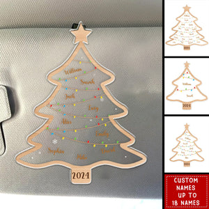 Wish You A Wonderful Christmas - Family Personalized Car Visor Clip
