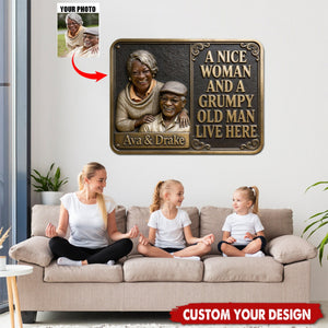 Custom From Any Photo - Personalized Couple Cut Metal Sign
