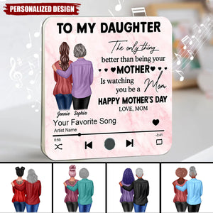 To My Daughter From Mom-Personalized Music Fridge Magnet-Mother's Day Gift