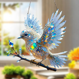 Radiant Crystal Hummingbird Suncatcher Ornament - Gift For Hummingbird Lover
