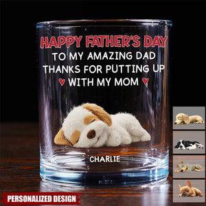 Putting Up With-Personalized Whiskey Glass